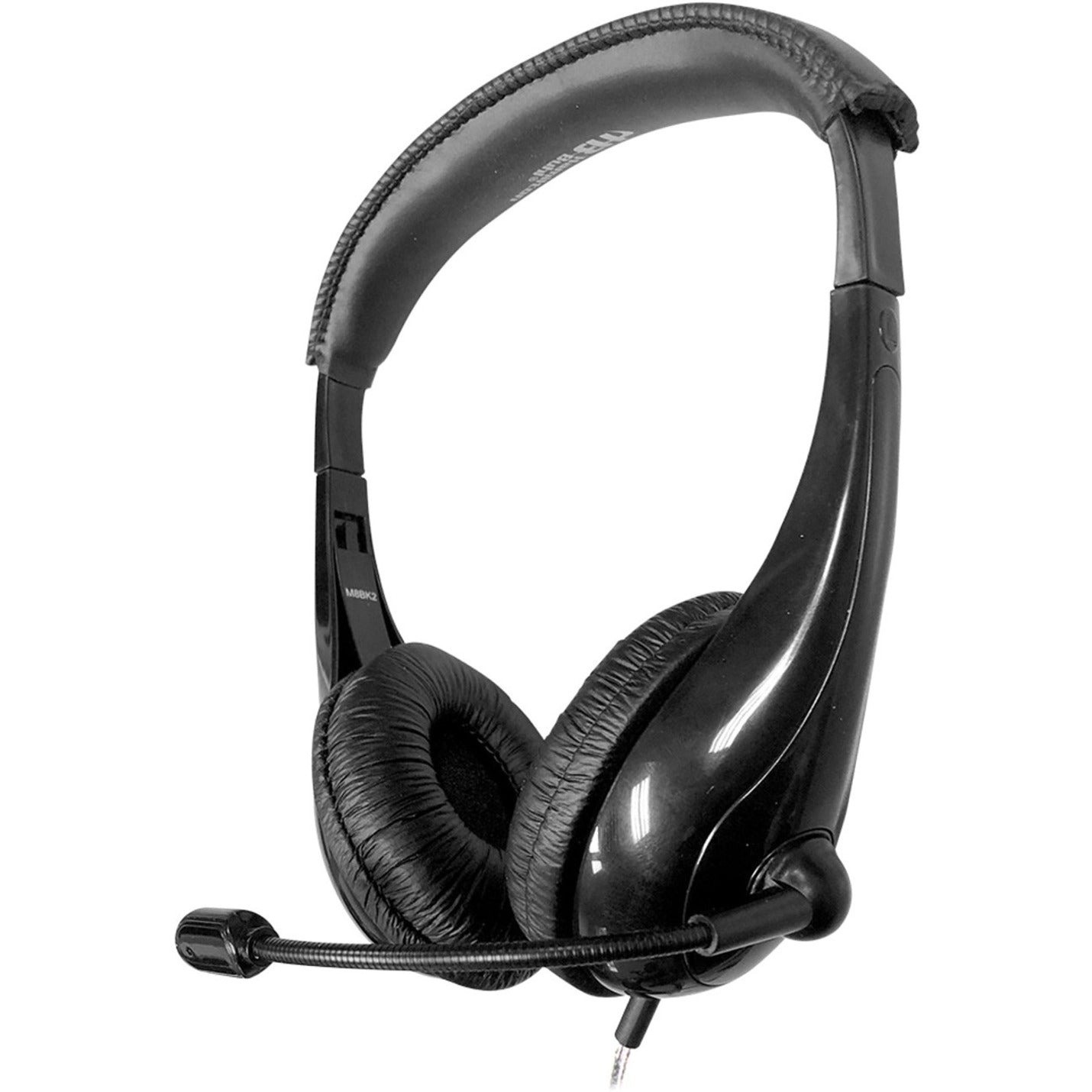 Hamilton Buhl M8BK2 Motiv8 TRRS Classroom Headset with Gooseneck Mic and In-Line Volume Control, Lightweight and Durable