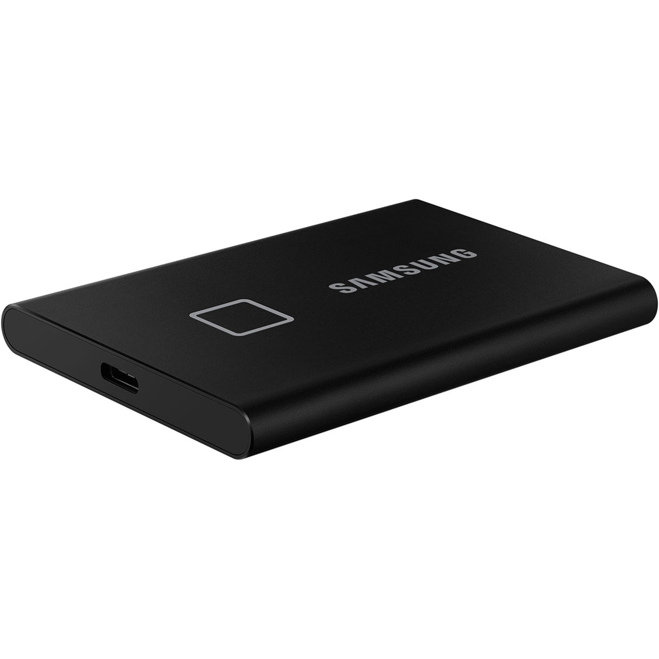 Samsung MU-PC2T0K/WW Portable SSD T7 Touch USB 3.2 2TB (Black), Fingerprint Recognition, 3-Year Warranty