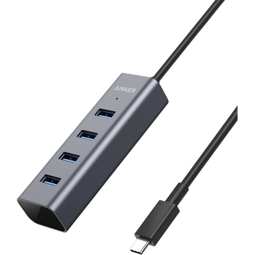 ANKER A83050A1 USB-C to 4-Port USB 3.0 Hub, 18 Month Warranty, PC Mac Chrome OS Linux Compatible