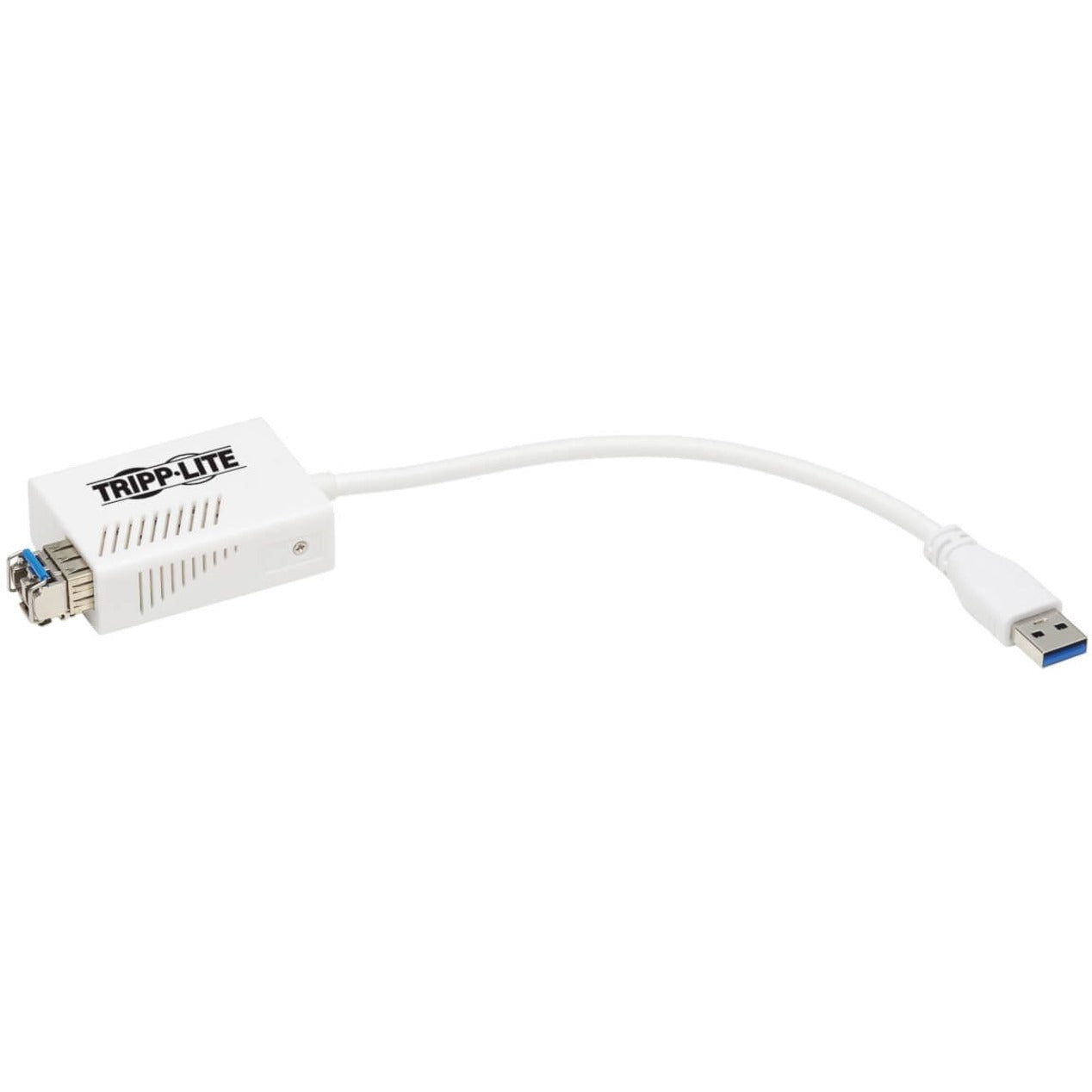 Tripp Lite U336-SMF-1G-LC Gigabit Ethernet Card, USB SMF Fiber Transceiver GBE Adapter LC