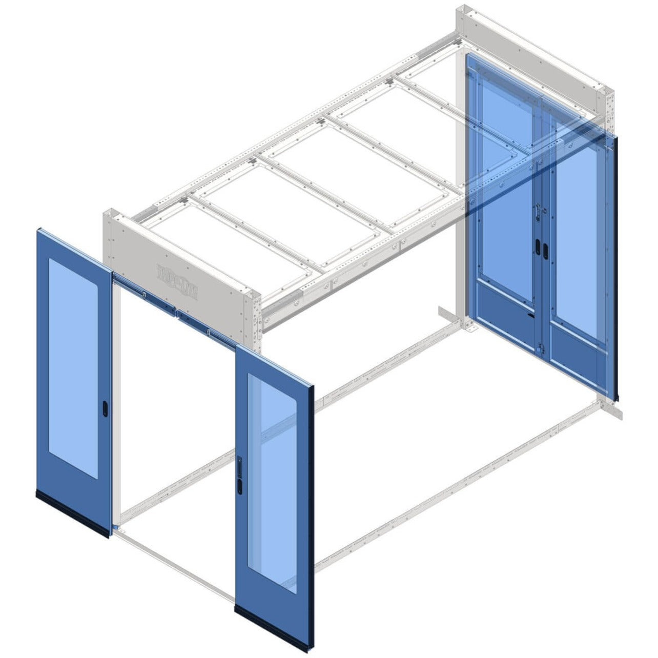 Tripp Lite SRCTMTSDD Sliding Double-Door Kit for Hot/Cold Aisle Containment System, 5 Year Warranty, Easy Installation