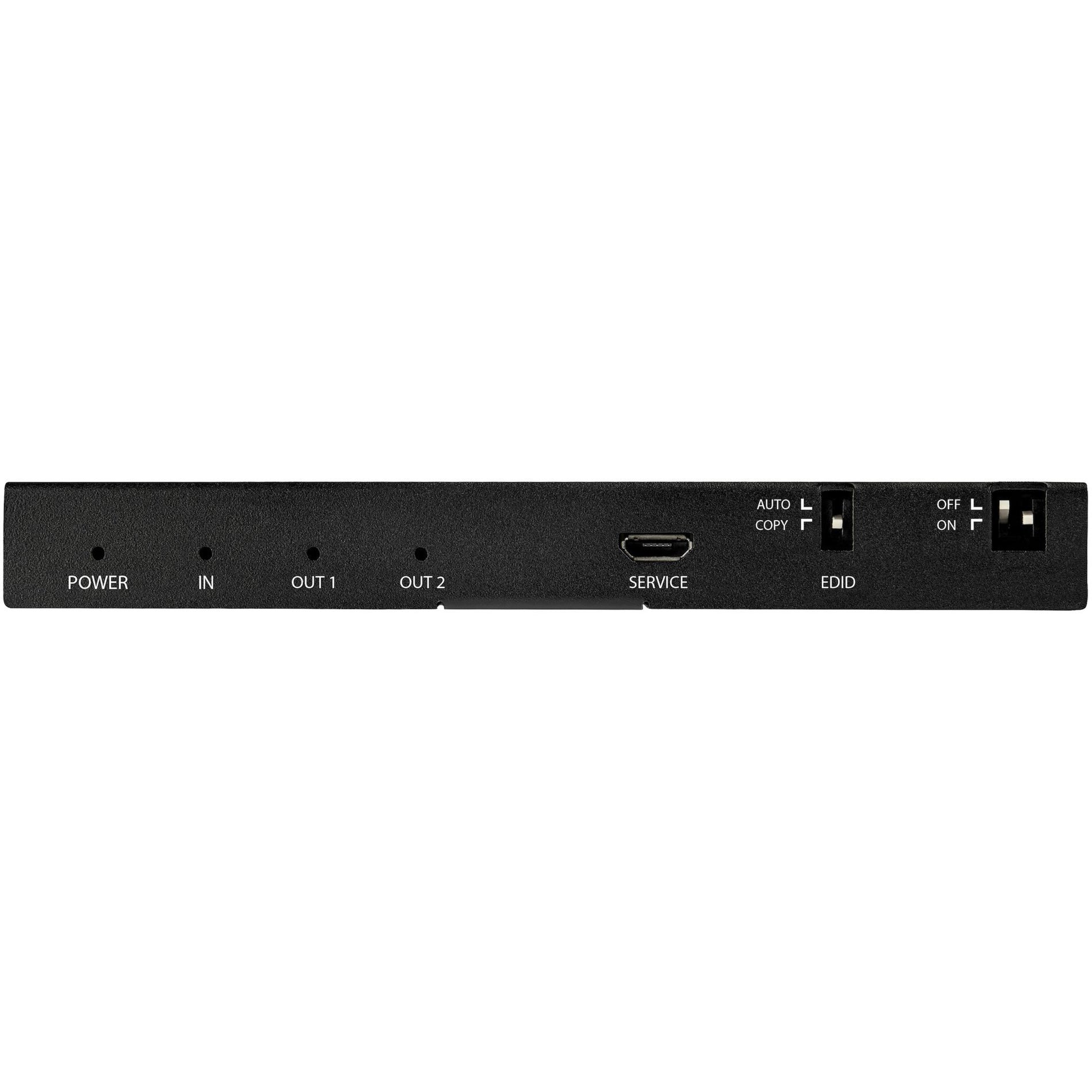 StarTech.com ST122HD20S 2-Port HDMI Splitter - 4K 60Hz with Built-In Scaler, HDCP 2.2, 7.1 Surround Sound