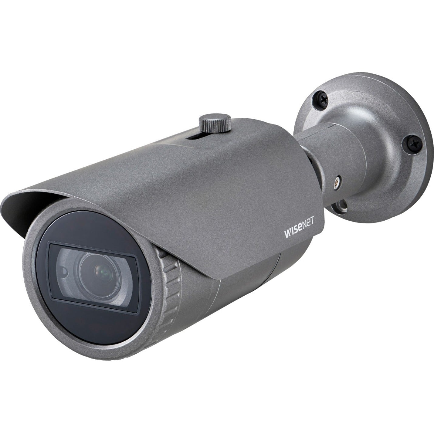 Wisenet HCO-7070RA HD+ 4MP Bullet Camera, Manual Vari-Focal Lens, True D/N, 98ft IR Distance, IP66/IK10