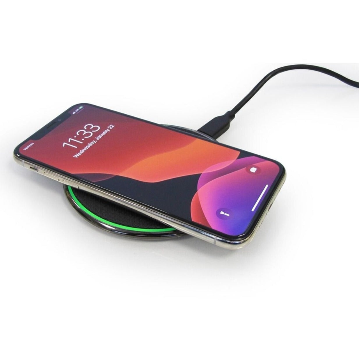 Comprehensive CPWR-QI100 Qi Certified Wireless Fast Charging Pad 10W, Compatible with All Qi Capable iPhone and Android Devices