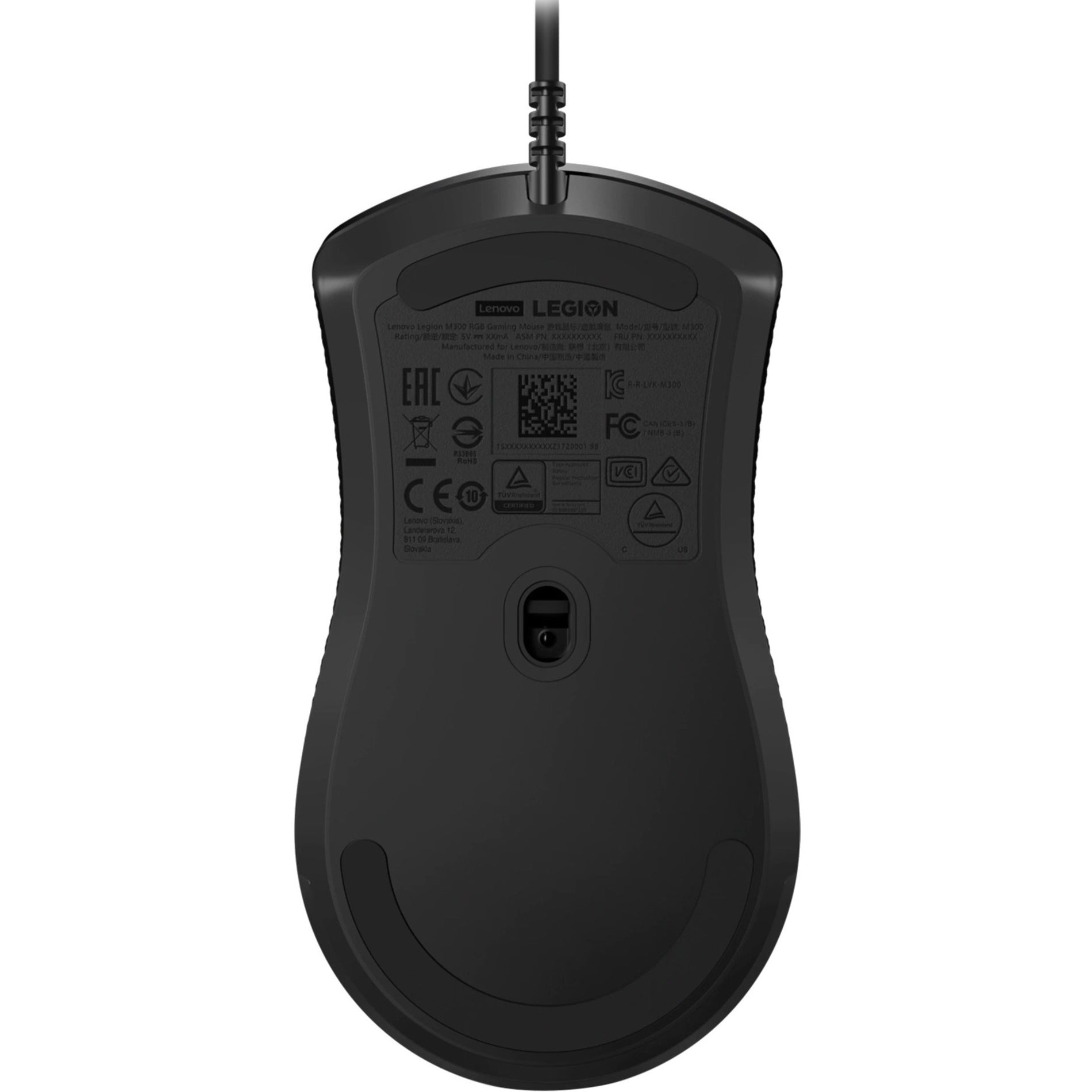 Lenovo GY50X79384 Legion M300 RGB Gaming Mouse, Ergonomic Fit, 8000 dpi, USB 2.0 Type A
