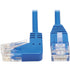 Tripp Lite Cat6 Ethernet Cable Left Angled UTP Slim Molded M/M Blue 3ft (N204-S03-BL-LA) Main image