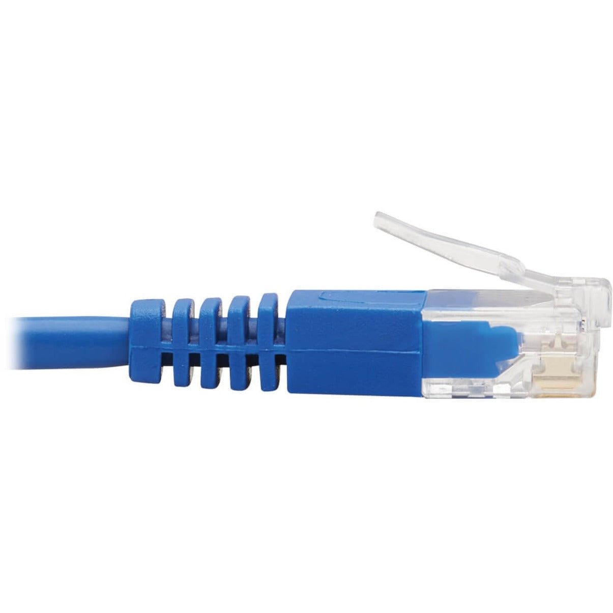 Tripp Lite N204-S15-BL-RA Cat.6 UTP Patch Network Cable, 15 ft, Molded, 90° Angled Connector, Blue