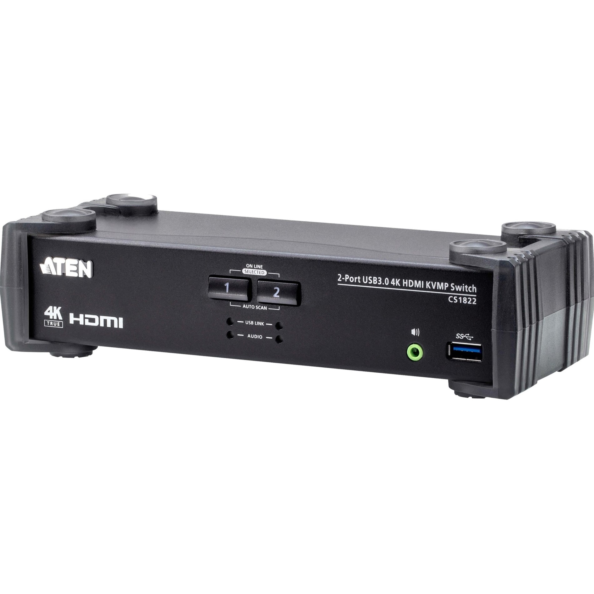 ATEN CS1822 2-Port USB 3.0 4K HDMI KVMP Switch, Maximum Video Resolution 4096 x 2160
