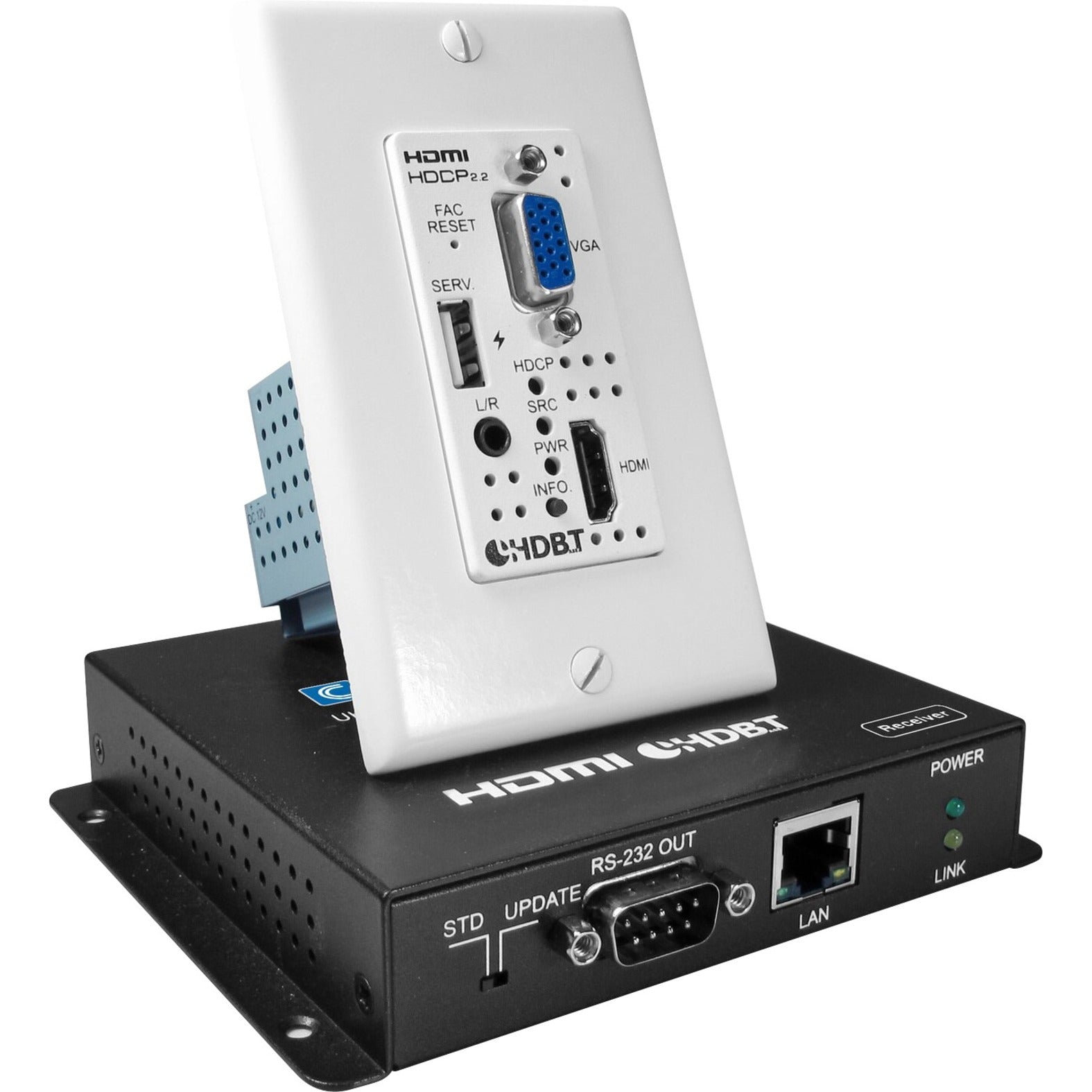 Comprehensive CHE-HDBTWP110K IR Transmitter Kit, Metal, Black - 3 Year Warranty, TAA Compliant