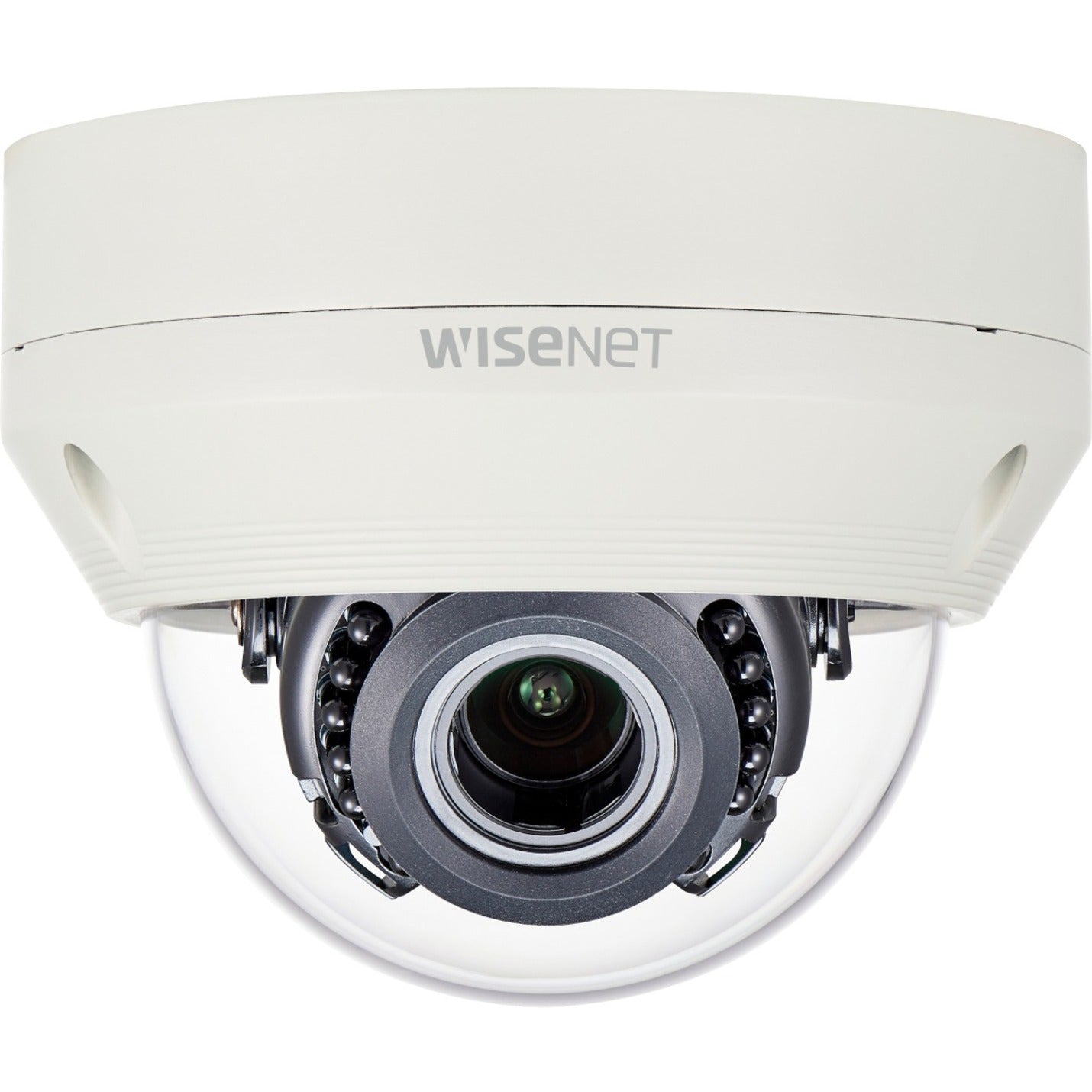 Wisenet HCV-7070RA HD+ 4MP Outdoor Dome Camera, Manual Vari-Focal Lens, True D/N, 98ft IR Distance, IP66/IK10