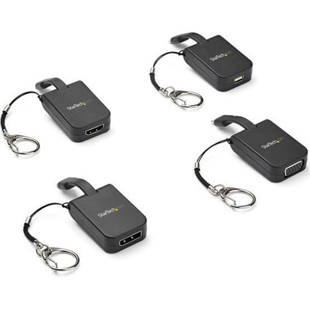 StarTech.com CDP2DPFC Portable USB-C to DisplayPort Adapter with Quick-Connect Keychain, Video Adapter, 7680 x 4320 Resolution Supported