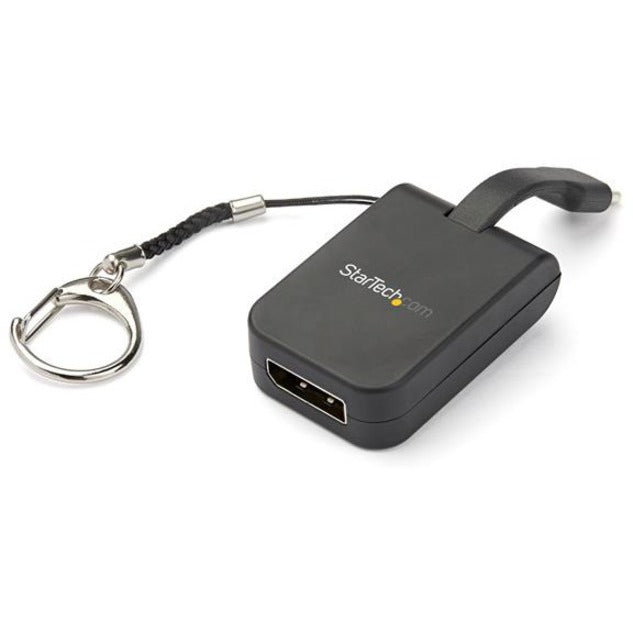 StarTech.com CDP2DPFC Portable USB-C to DisplayPort Adapter with Quick-Connect Keychain Video Adapter 7680 x 4320 Resolution Supported