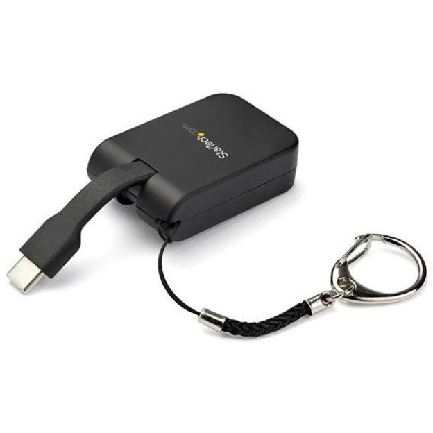 StarTech.com CDP2DPFC Portable USB-C to DisplayPort Adapter with Quick-Connect Keychain, Video Adapter, 7680 x 4320 Resolution Supported