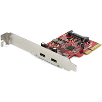 StarTech.com 2-port 10Gbps USB C PCIe Card Adapter - USB 3.1 Gen 2 Type-C PCI Express Expansion Add-On Card - Windows, macOS, Linux (PEXUSB312C3) Main image