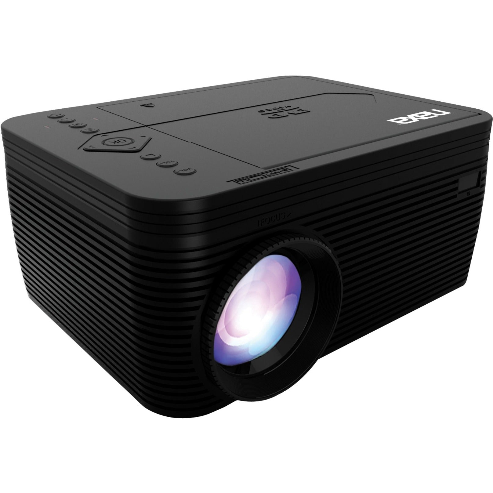 Naxa NVP-2500 150" Home Theater 720P LCD Projector with Built-In DVD Player, LED Lamp, 3600 lm, HDMI, USB