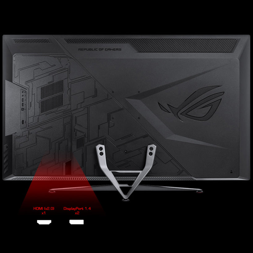 Asus ROG ' Swift `PG43UQ Widescreen Gaming LCD Monitor, 43" 4K HDR, 120Hz Refresh Rate, G-sync Compatible