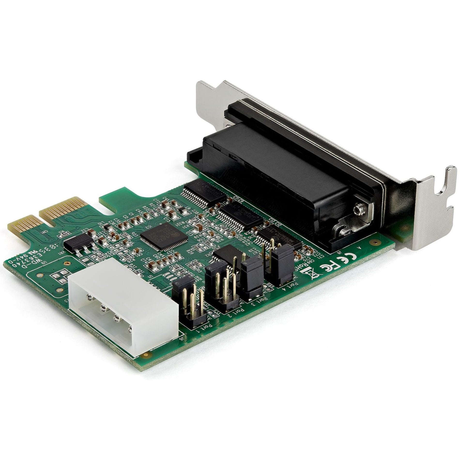 StarTech.com PEX4S953LP 4-Port PCI Express RS232 Serial Adapter Card - Low Profile, 16950 UART, 256-byte FIFO Cache