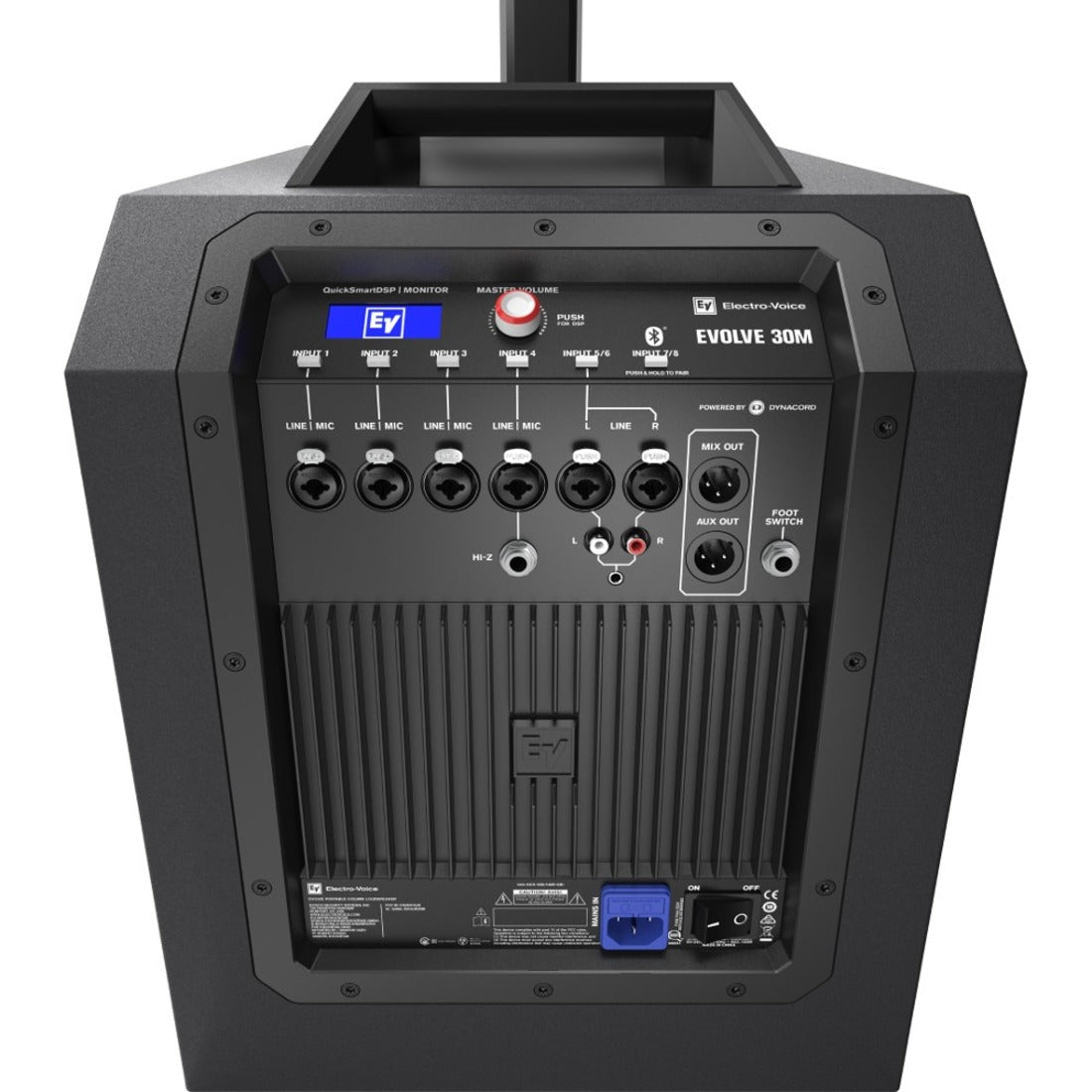 Electro-Voice EVOLVE30M-US EVOLVE-30M Portable Powered Column System, Bluetooth Audio Mixer, 1000W Amplifier