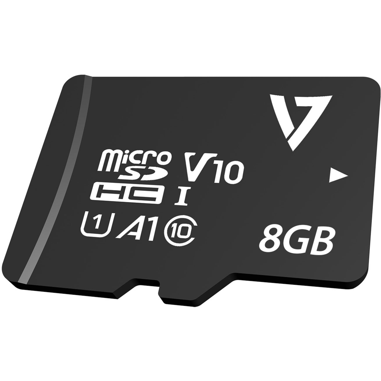 V7 VPMSDH8GC10 8GB microSDHC Card, 80MB/s Read Speed, Class 10/UHS-I
