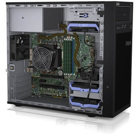 Lenovo 7Y48A02MNA ThinkSystem ST50 E-2224G 8GB Server, Quad-core, 3.50 GHz, 64GB Memory, 250W Power Supply