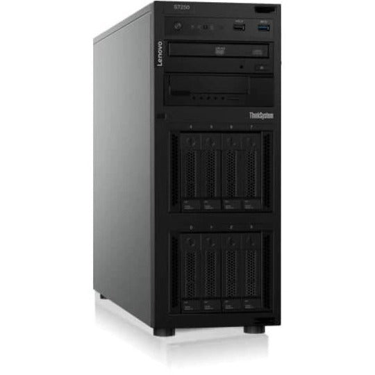 Lenovo 7Y45A045NA ThinkSystem ST250 E-2224 8GB Server, Quad-core, 3.40 GHz, 128 GB Memory, RAID Supported