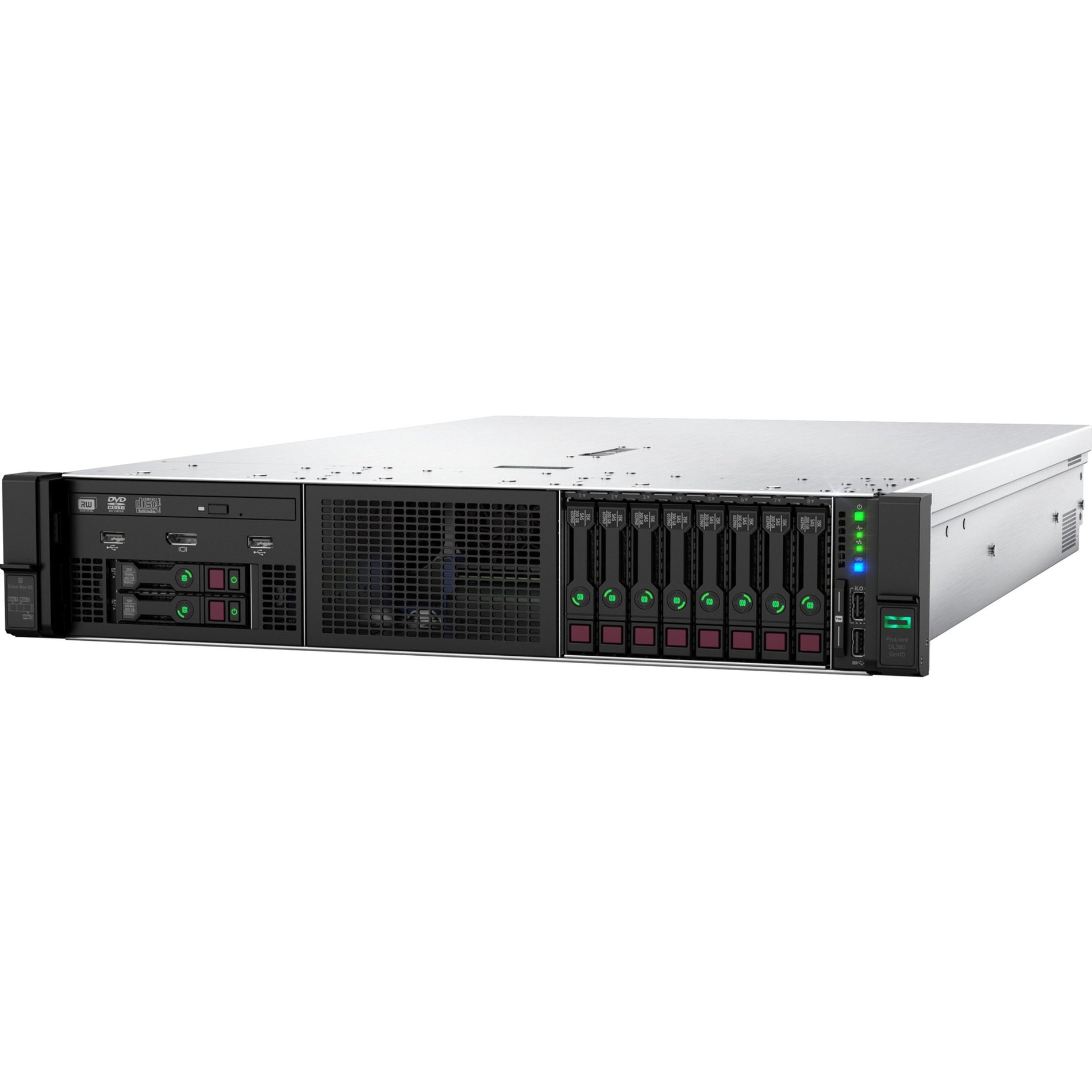 HPE P24850-B21 ProLiant DL380 Gen10 6250 3.9GHz 8-core 1P 32GB-R S100i NC 8SFF 800W PS Server, Octa-core, 32GB RAM, 10 Gigabit Ethernet [Discontinued]