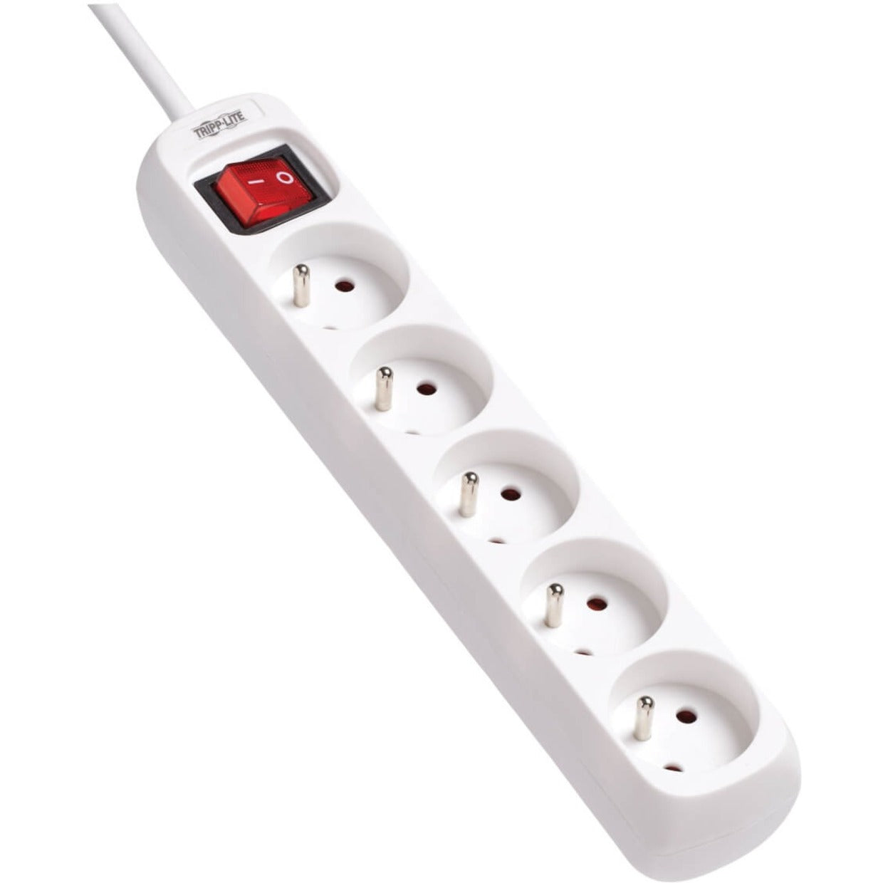 Tripp Lite PS5F15 Protect It! 5-Outlet Power Strip, French Type E, White
