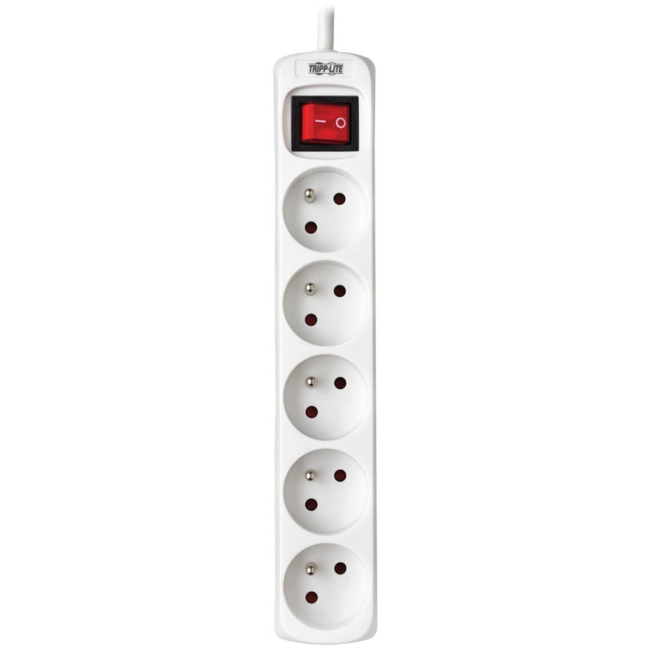 Tripp Lite PS5F15 Protect It! 5-Outlet Power Strip, French Type E, White