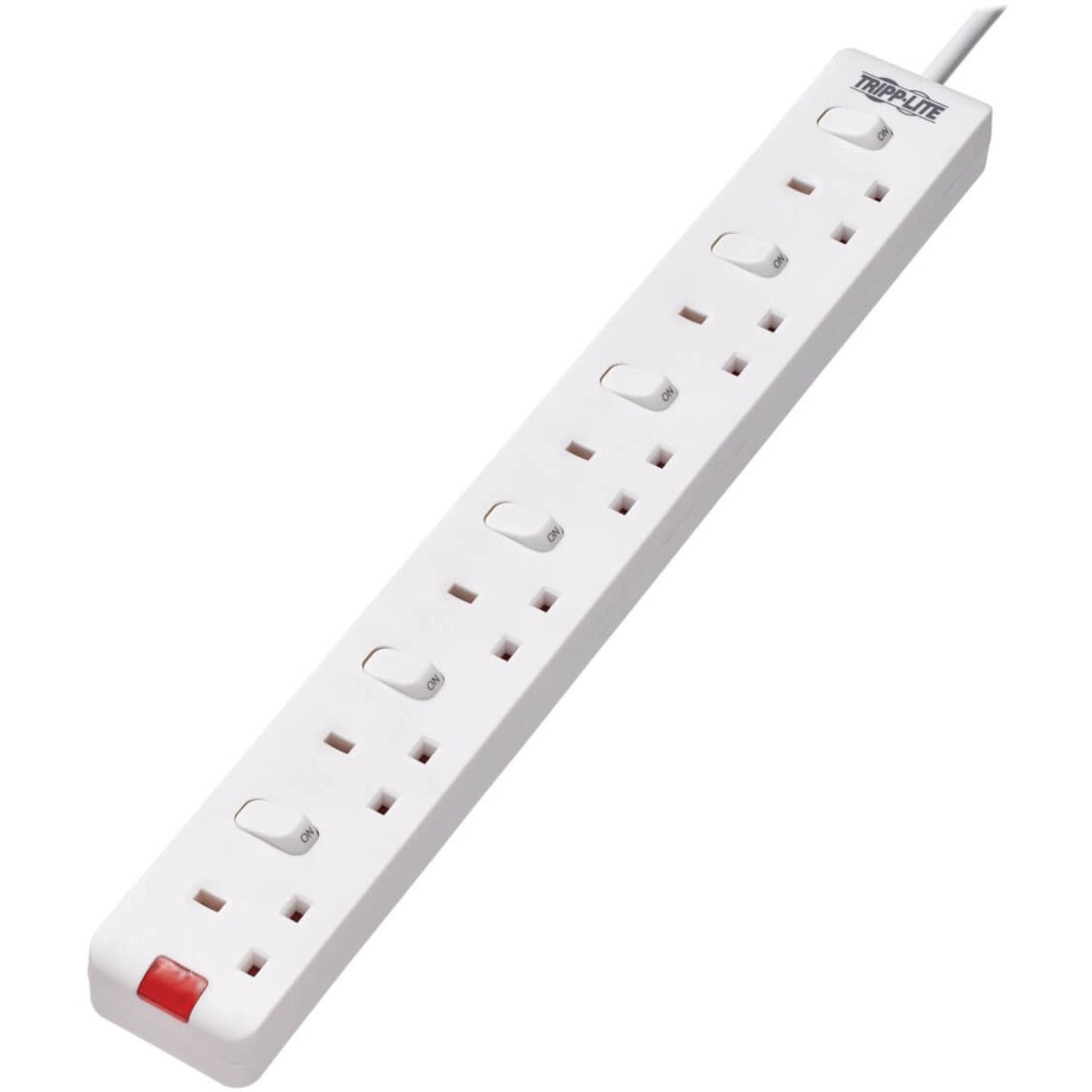 Tripp Lite PS6B35W Protect It! 6-Outlets Power Strip, British BS1363A 13A
