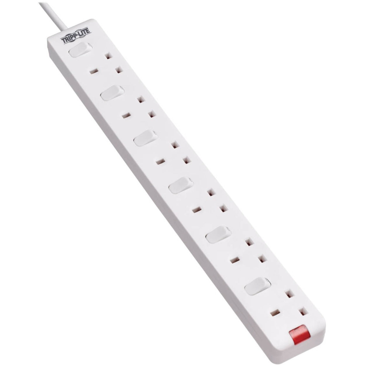 Tripp Lite PS6B35W Protect It! 6-Outlets Power Strip, British BS1363A 13A