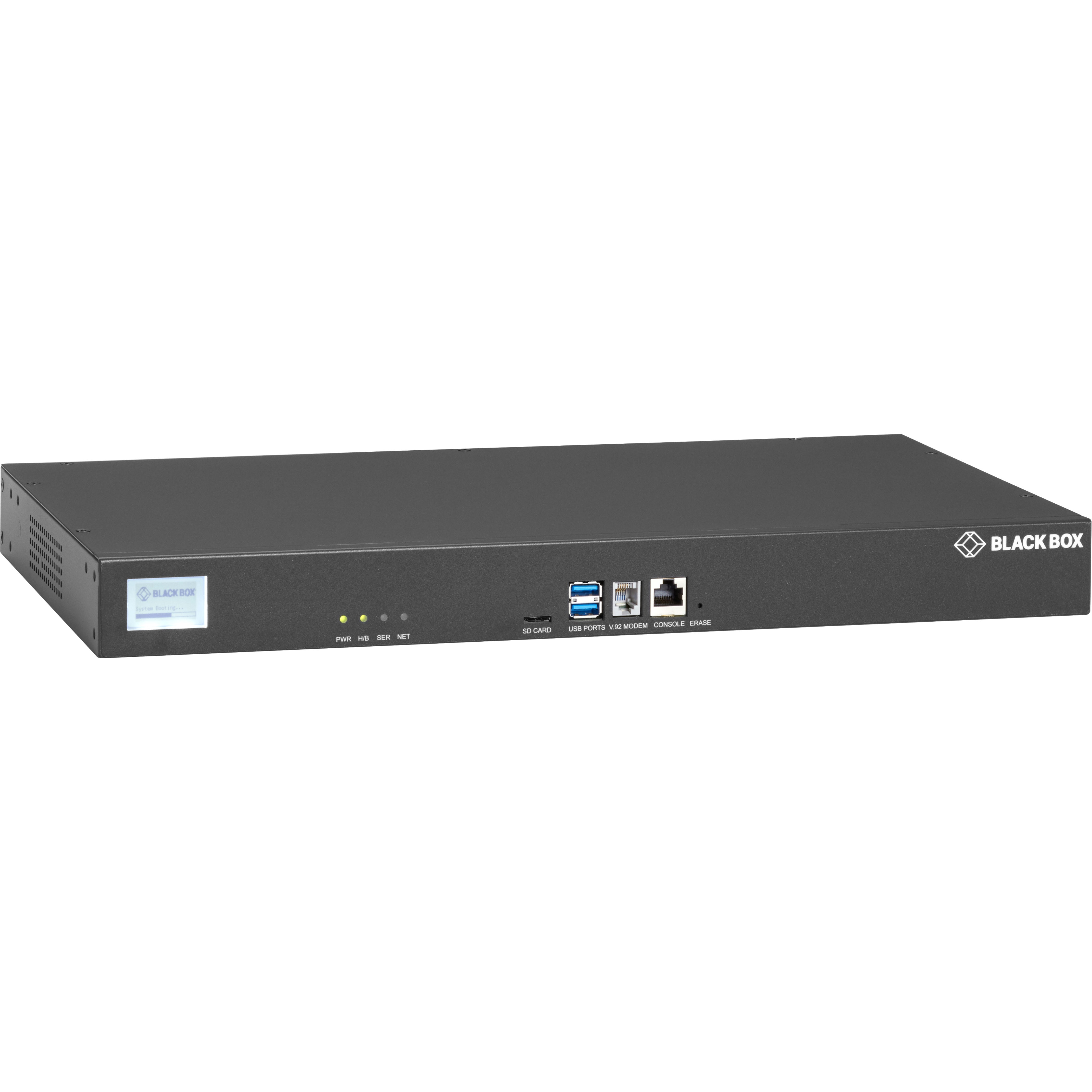 Black Box LES1748A-R2 LES1700 Series Console Server - POTS Modem, Dual 10/100/1000, 48-Port
