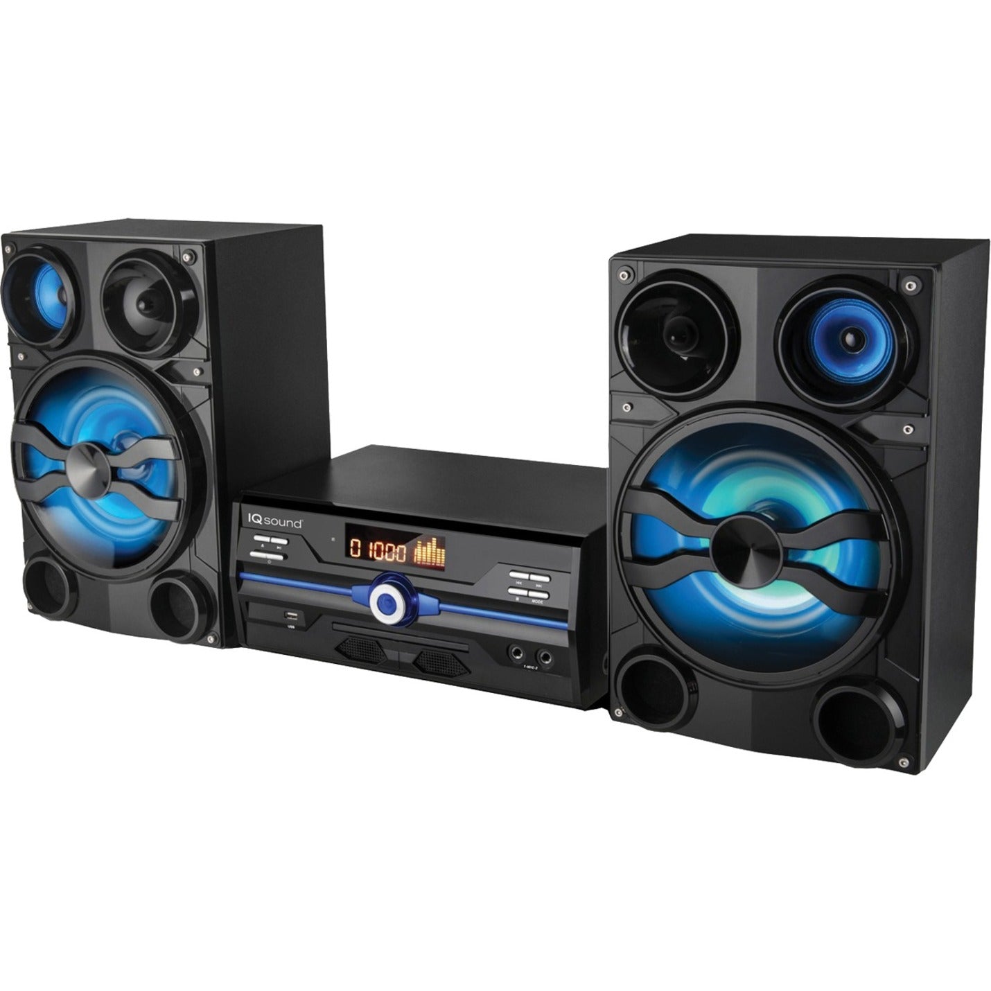 Supersonic IQ-9000BT HiFi Multimedia Audio System with Bluetooth, 100W RMS, Black