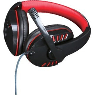IQ Sound IQ-450G Gaming Headphones, Over-the-head Binaural Stereo Headset, Red