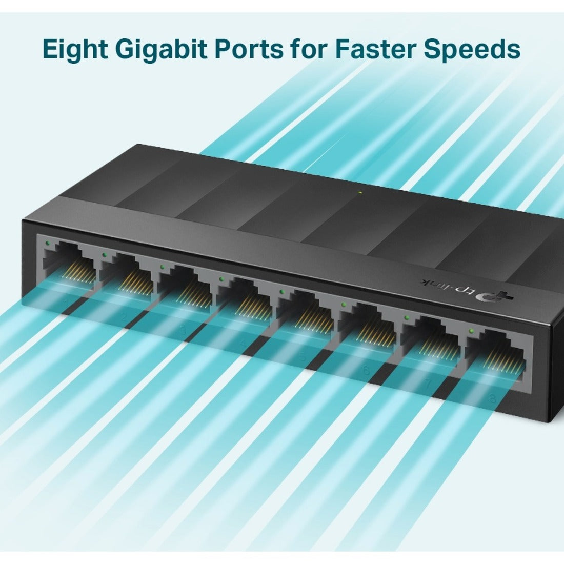 TP-Link LS1008G LiteWave 8 Port Gigabit Ethernet Switch, 10/100/1000Mbps, RoHS Certified