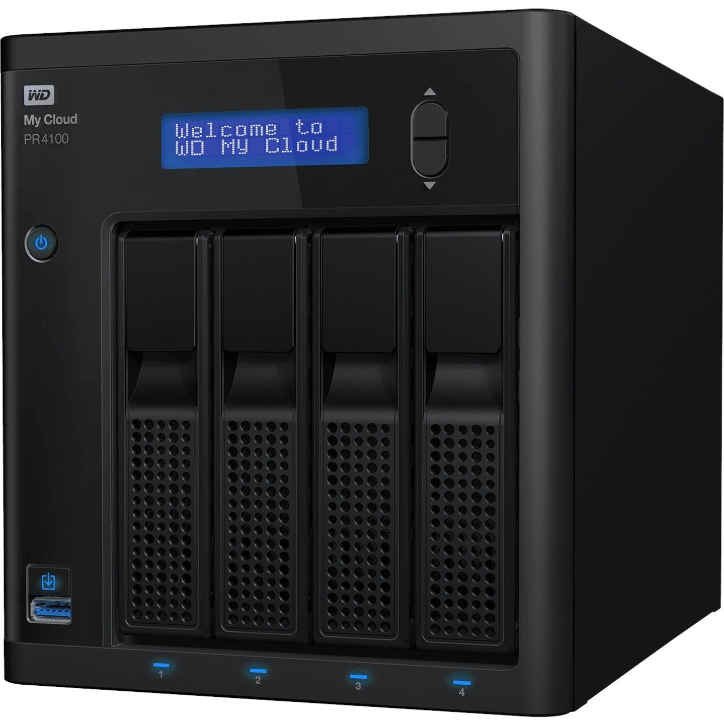 WD WDBNFA0560KBK-NESN My Cloud Pro Series Network Attached Storage, 56TB Capacity, Quad-core Processor, Gigabit Ethernet