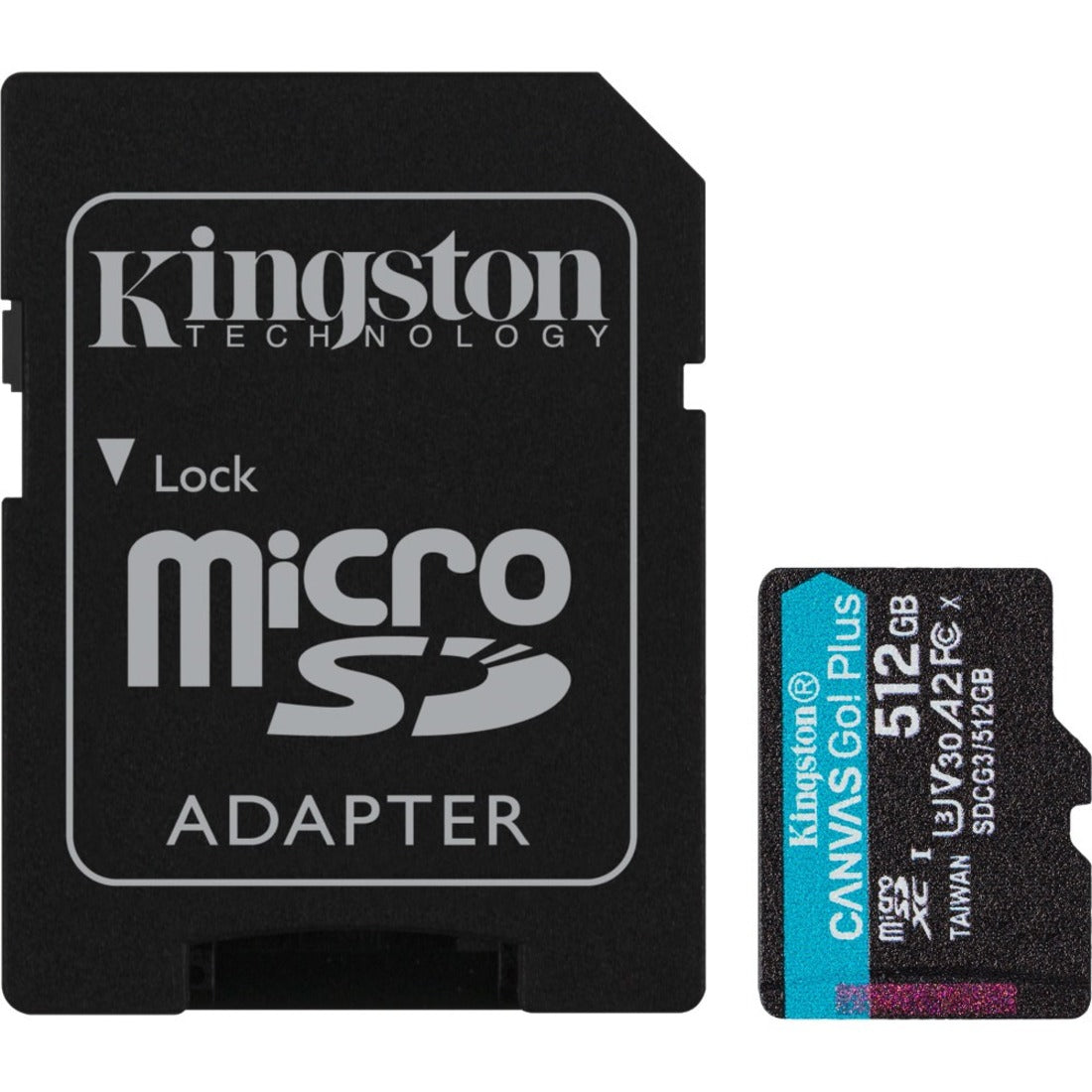Kingston SDCG3/512GB Canvas Go! Plus microSD Memory Card, 512GB, 170MB/s Read Speed, UHS-I (U3)