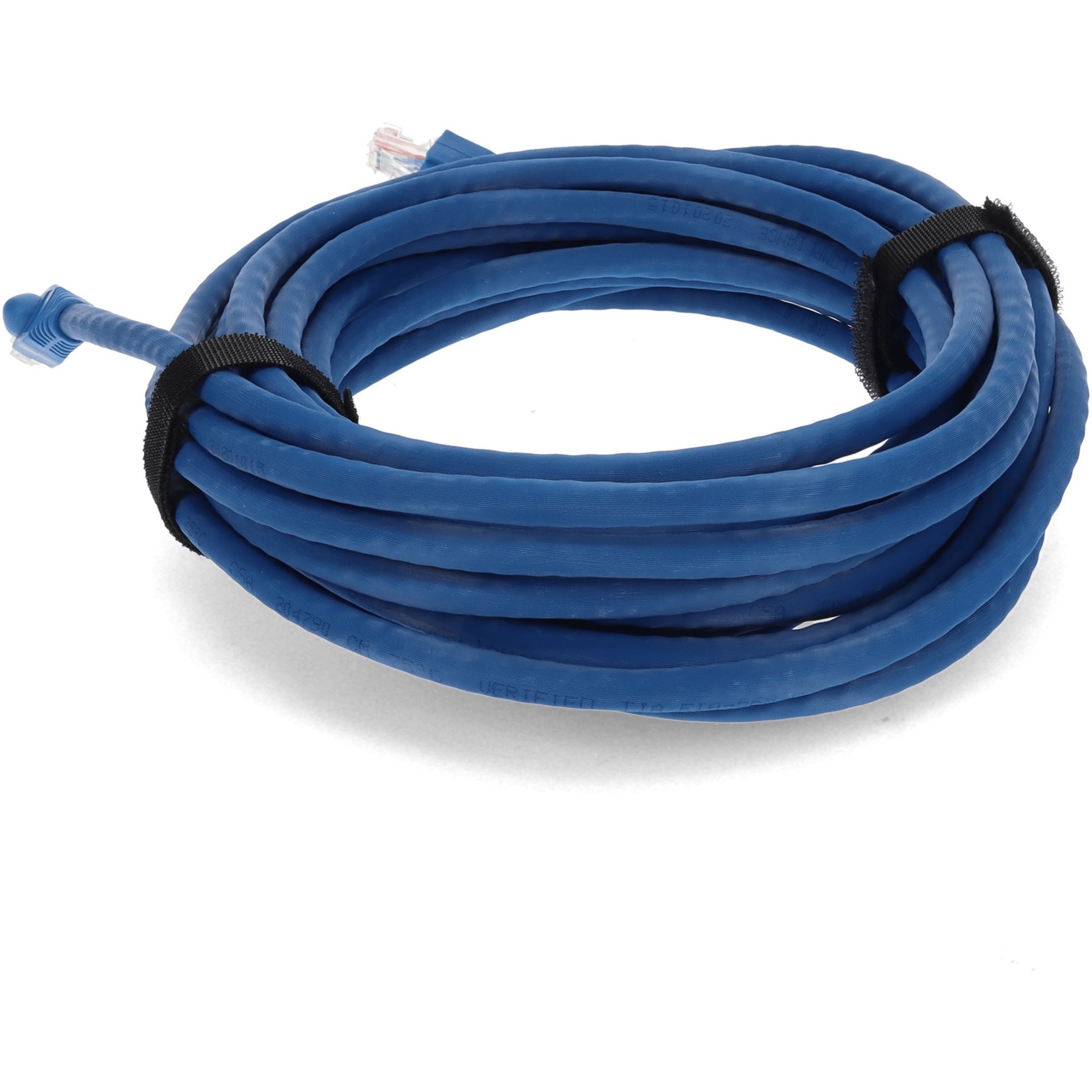 AddOn ADD-14FCAT6A-BE 14ft RJ-45 (Male) to RJ-45 (Male) Straight Blue Cat6A UTP PVC Copper Patch Cable, 24 AWG, Lifetime Warranty