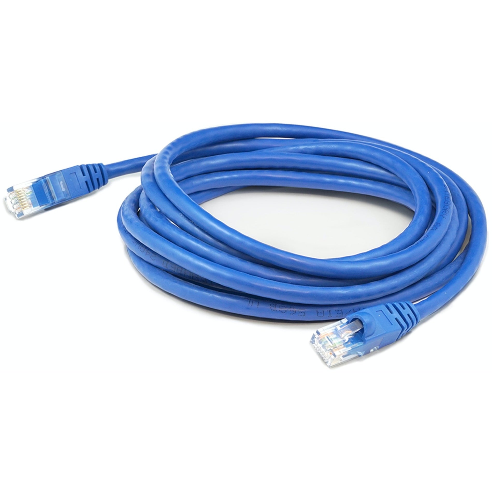AddOn ADD-5FCAT6A-BE 5ft RJ-45 (Male) to RJ-45 (Male) Straight Blue Cat6A UTP PVC Copper Patch Cable, Network Cable