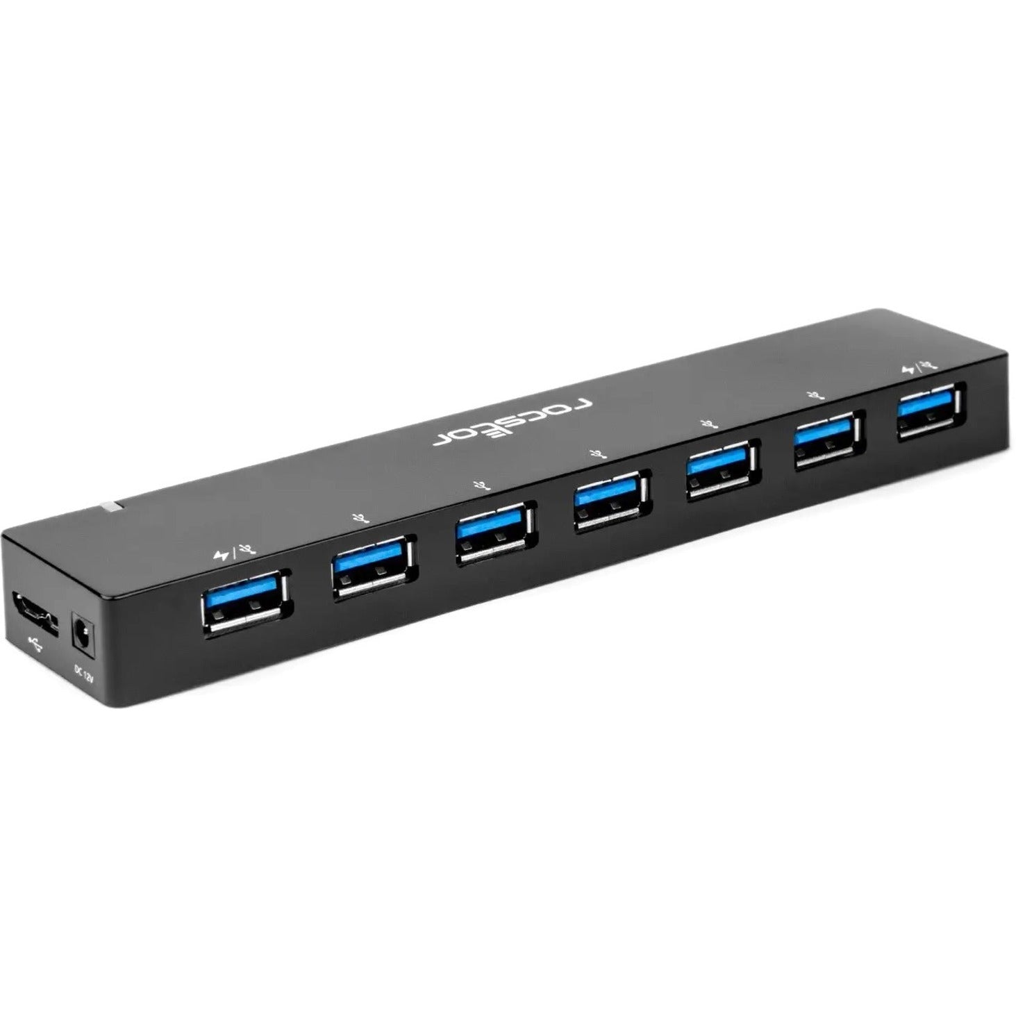 Rocstor Y10P003-B1 7-port USB Hub, Expand Your USB Connectivity Effortlessly