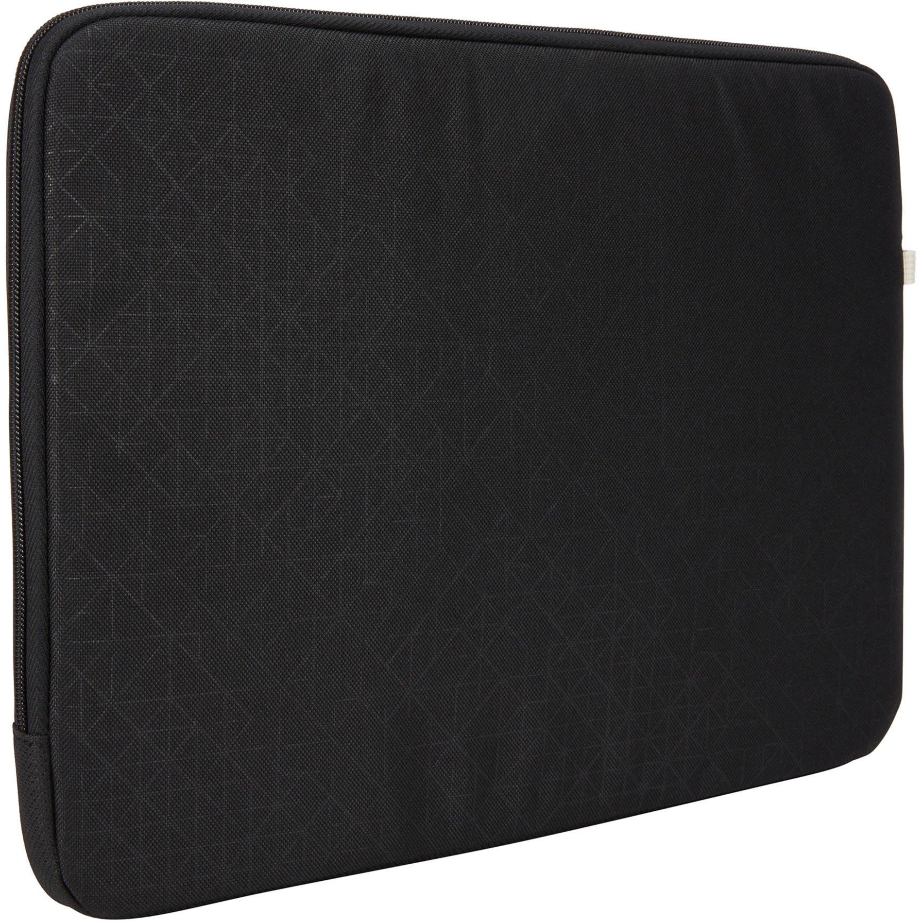 Case Logic 3204393 Ibira 14" Laptop Sleeve, Black, Zipper Closure, Lightweight Polyester Material
