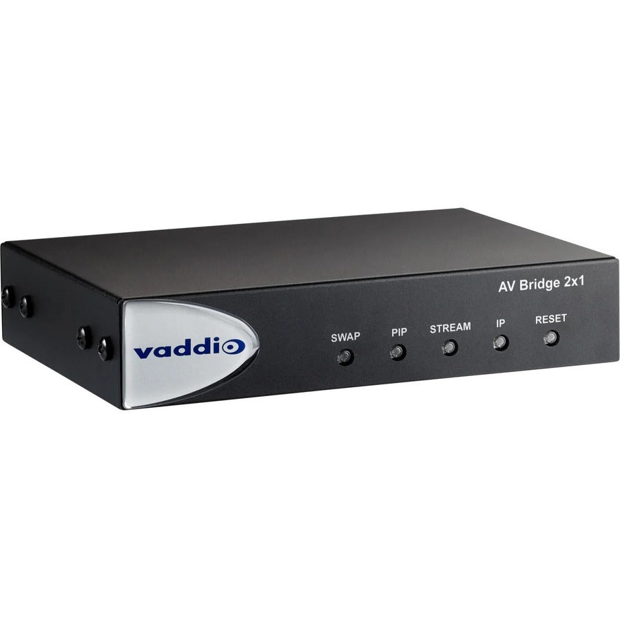 Vaddio 999-8250-000 AV Bridge 2x1 Video Capturing Device, USB, HDMI, Network (RJ-45), 1920 x 1080