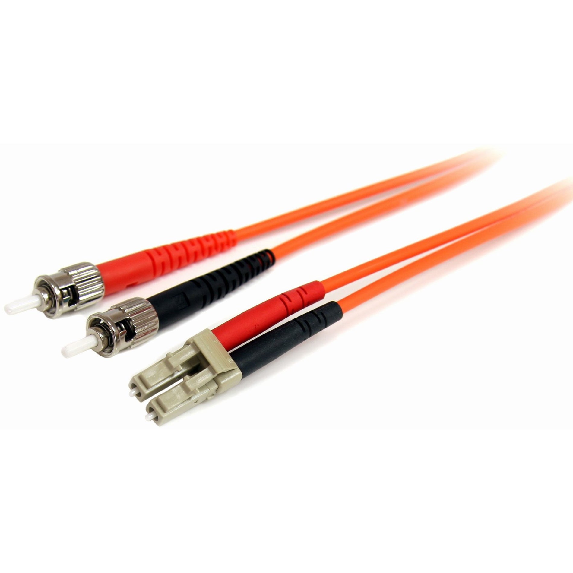 StarTech.com FIBLCST2 2m Multimode 62.5/125 Duplex Fiber Patch Cable LC - ST, 10 Gbit/s Data Transfer Rate, Orange