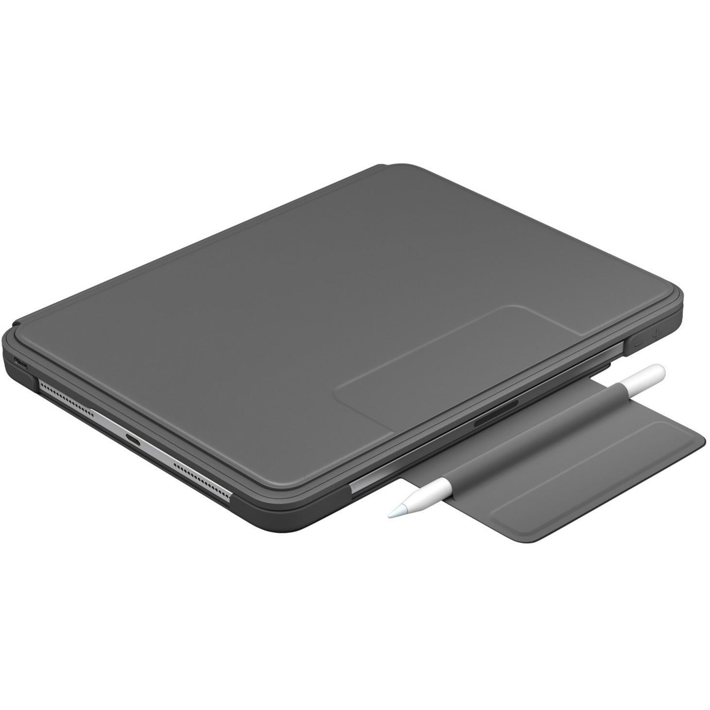 Logitech 920-009703 Slim Folio Pro Keyboard/Cover Case for 12.9" Apple iPad Pro - Oxford Gray