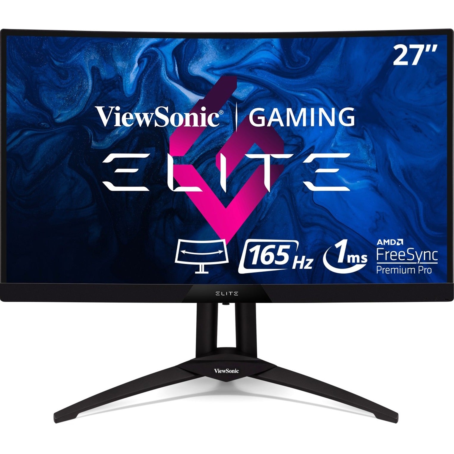 ViewSonic XG270QC Elite 27 WQHD Curved Gaming Monitor, 165Hz, FreeSync Premium Pro