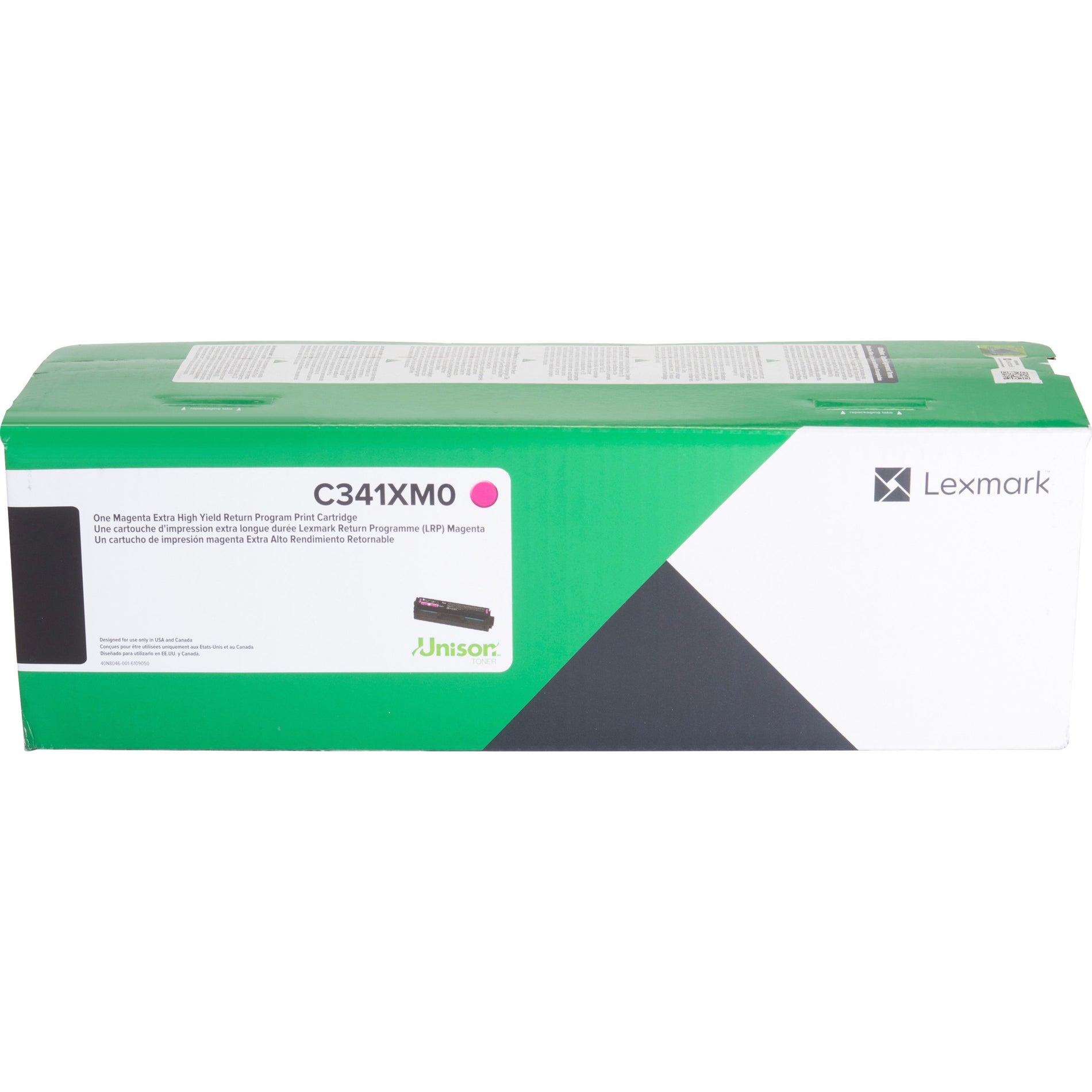 Lexmark C341XM0 Magenta Extra High Yield Return Program Print Cartridge, Toner Cartridge - 4500 Pages