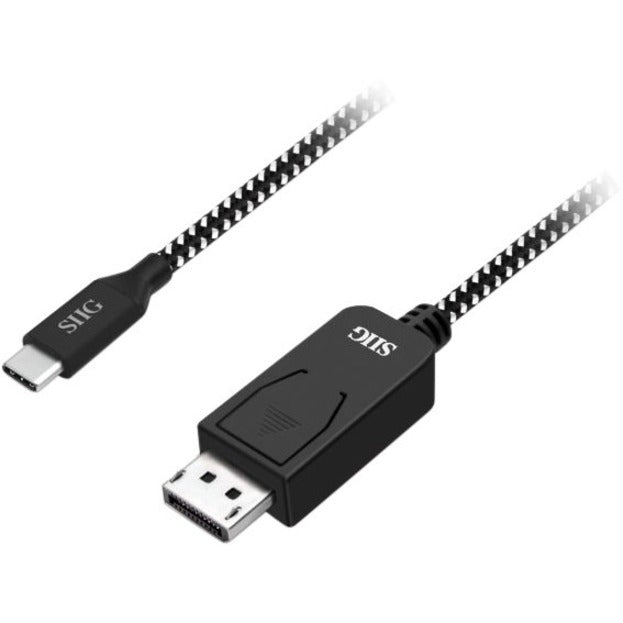 SIIG CB-TC0A12-S1 USB Type-C to DisplayPort Cable - 2M, Plug & Play, 4K Resolution Support