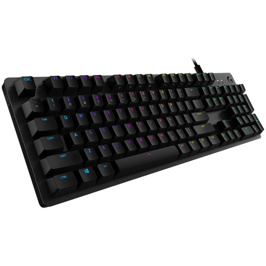 Logitech 920-008936 G512 LIGHTSYNC RGB Mechanical Gaming Keyboard, Customizable Backlighting, Built-in Memory, Non-slip, Carbon