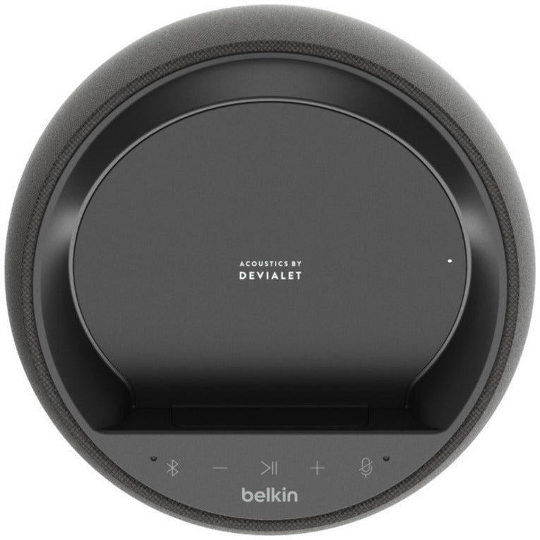 Belkin G1S0001TT-BLKV2 SOUNDFORM ELITE Hi-Fi Smart Speaker + Wireless Charger, Bluetooth, Google Assistant Supported, 90W RMS