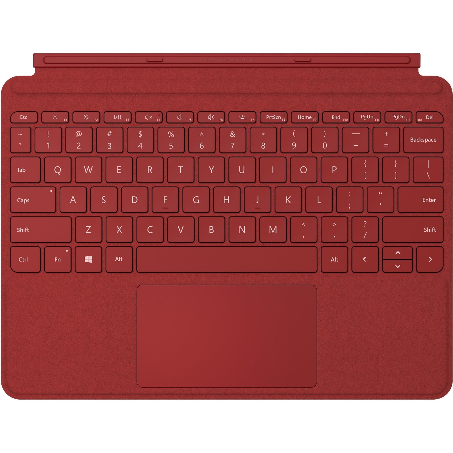 Microsoft KCT-00061 Surface Go Typabdeckung - Englisch Mohnrot Alcantara Tastatur/Abdeckung Fall