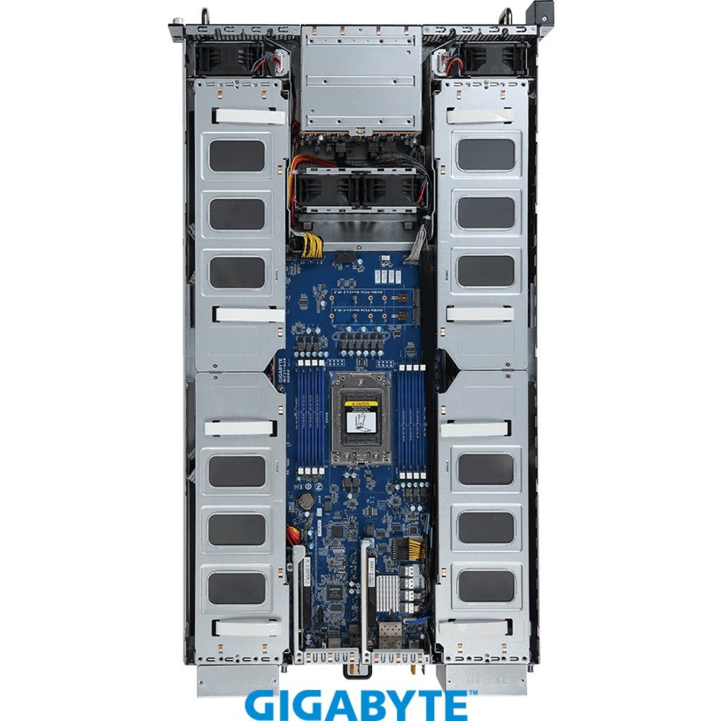 Gigabyte G292-Z20 HPC Server - 2U UP 8 x Gen4 GPU Server (Microchip solution), AMD EPYC 7002 SP3 DDR4 6x2.5HS SATA SAS PCIE Retail